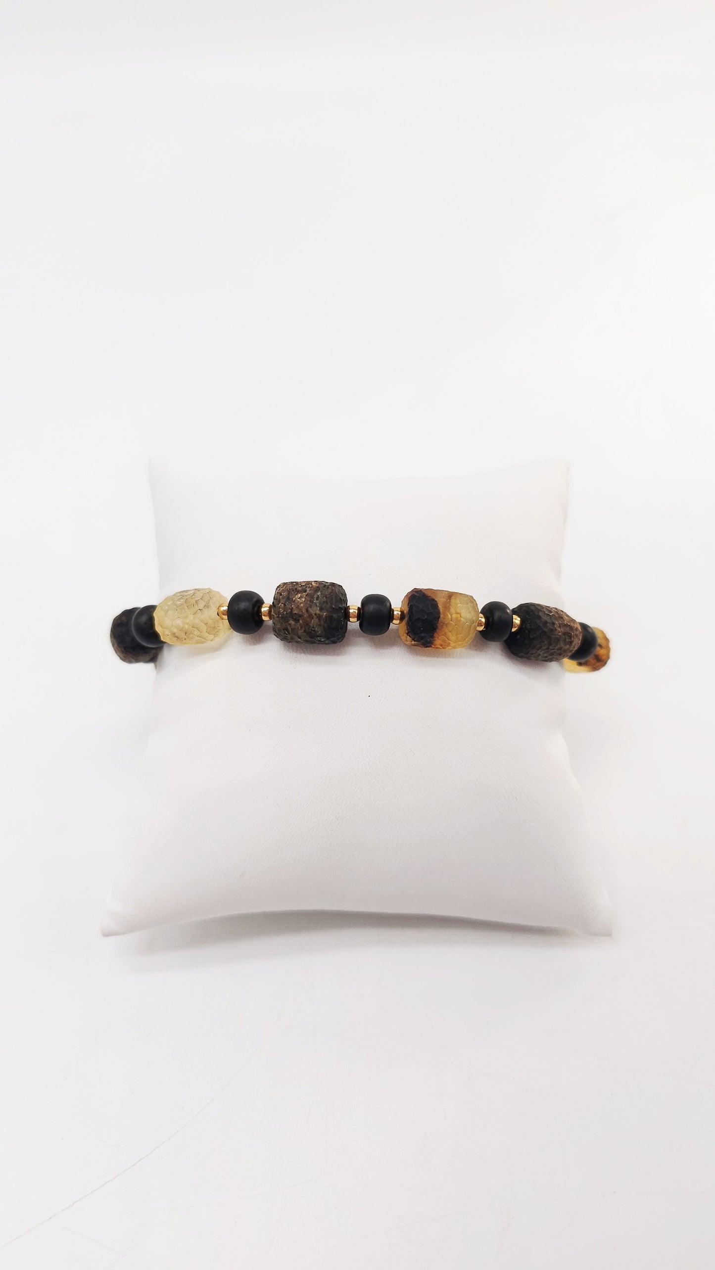 Rustic amber bracelet – for women & men