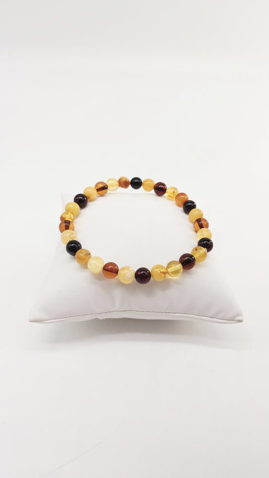 Flexible amber bracelet – unique natural stone