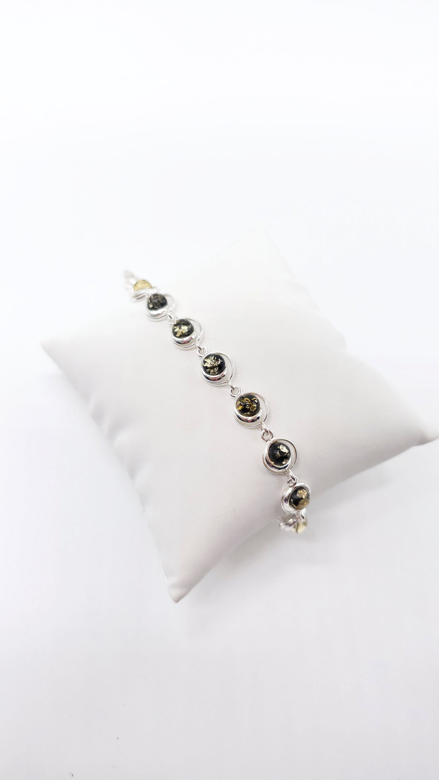Damenarmband mit echtem Bernstein – elegantes Design