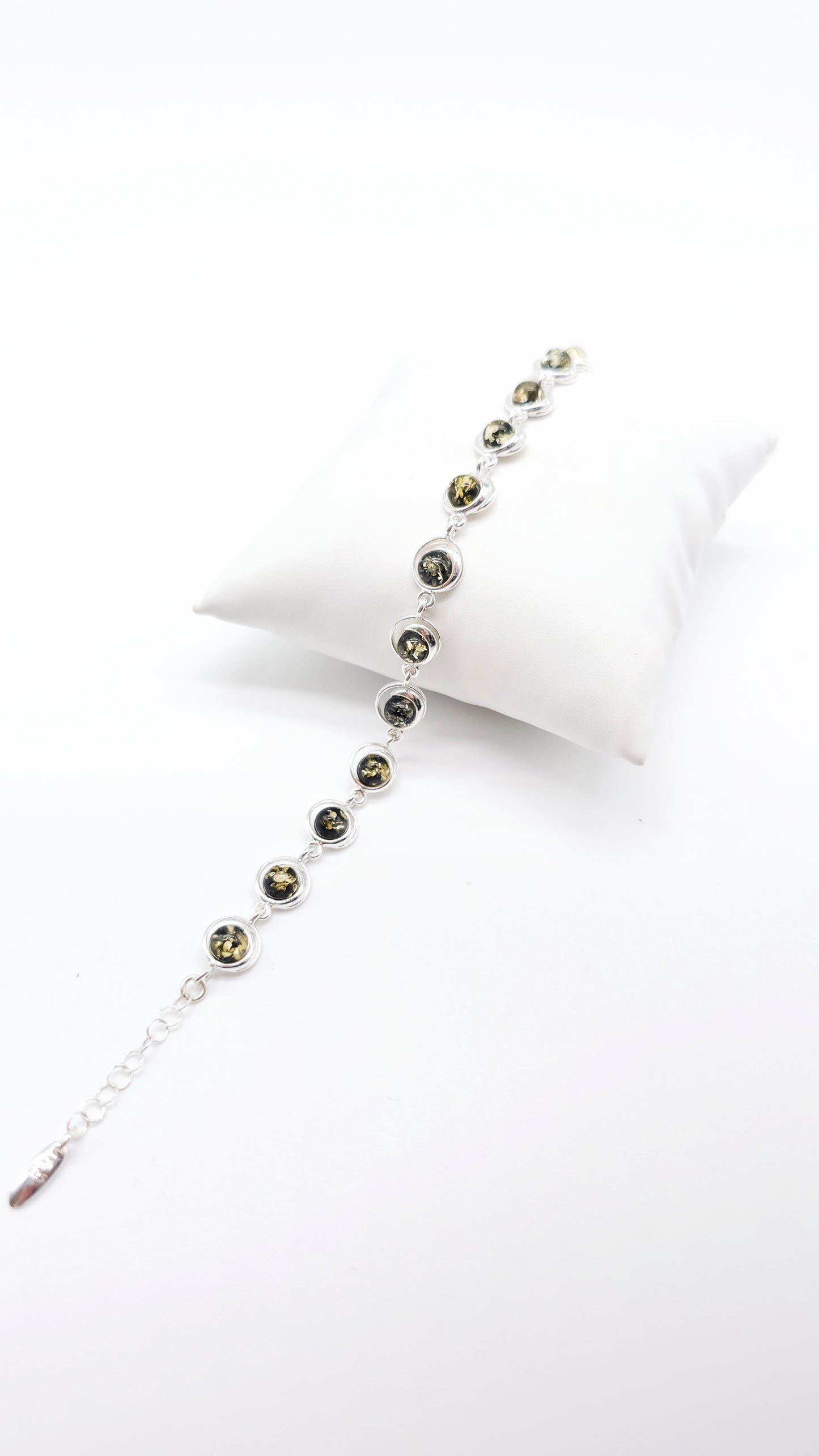 Damenarmband mit echtem Bernstein – elegantes Design