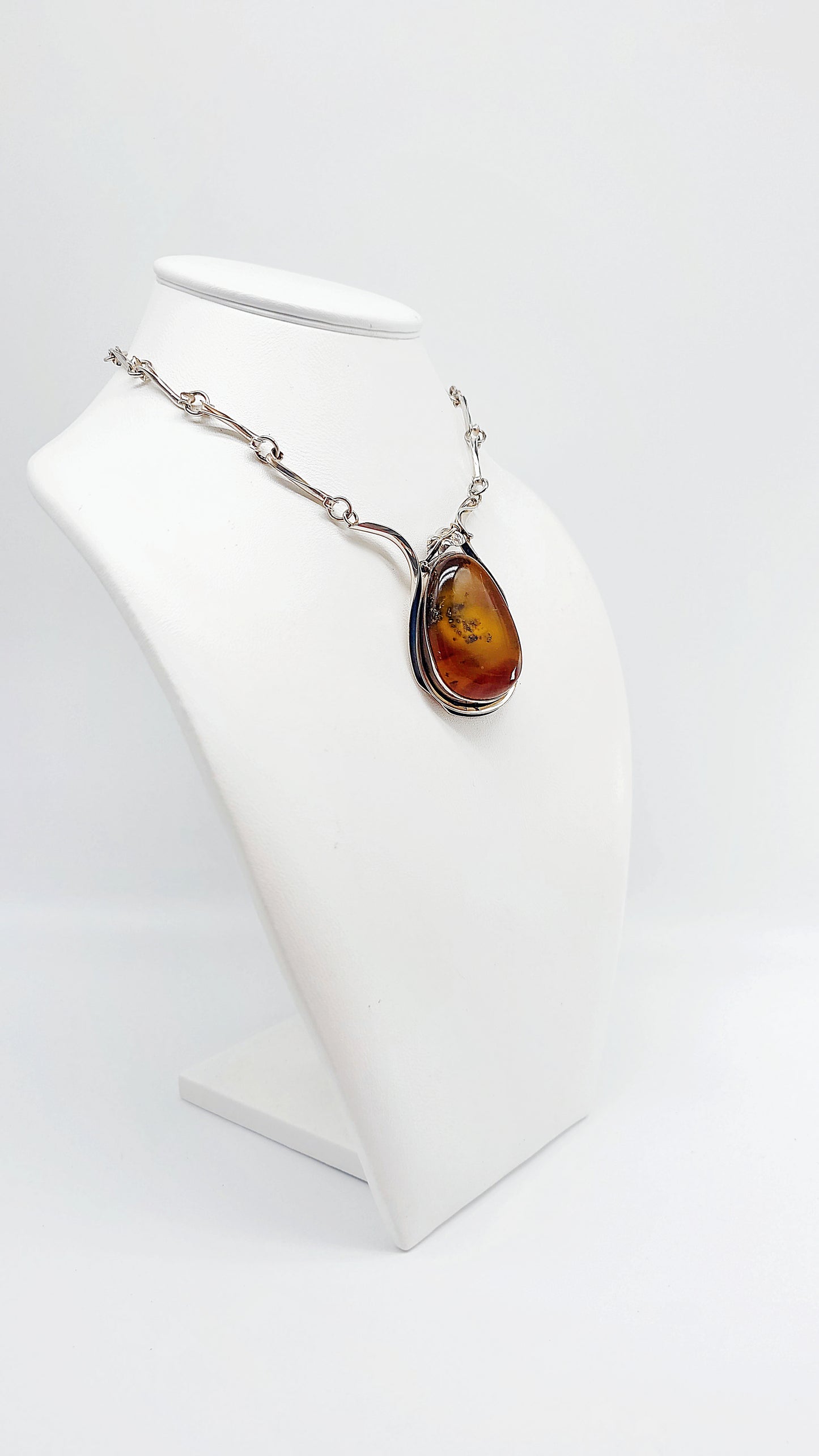 Ambre brillant en argent
