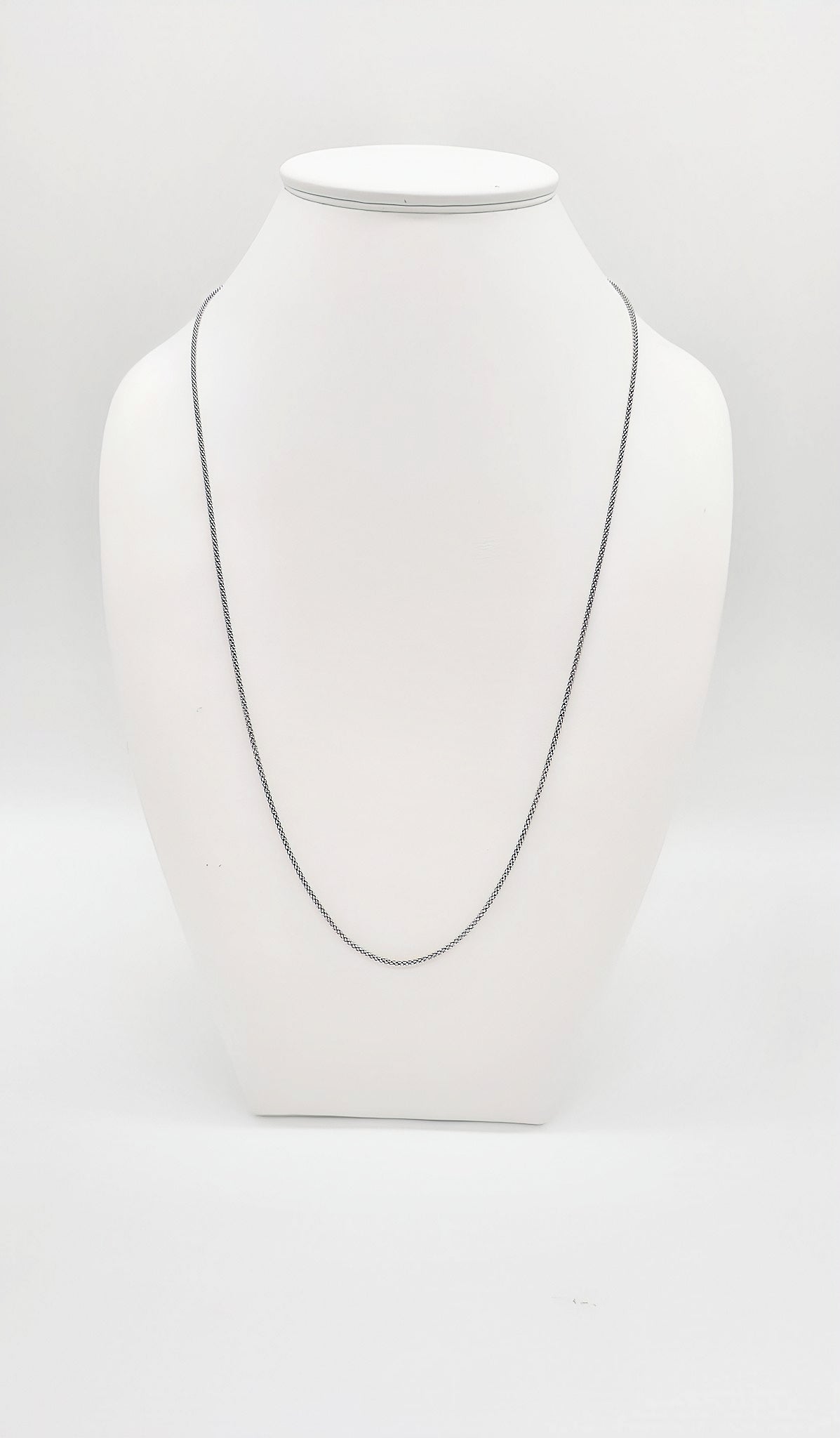 Feine rhodinierte Kette aus 925er Sterlingsilber