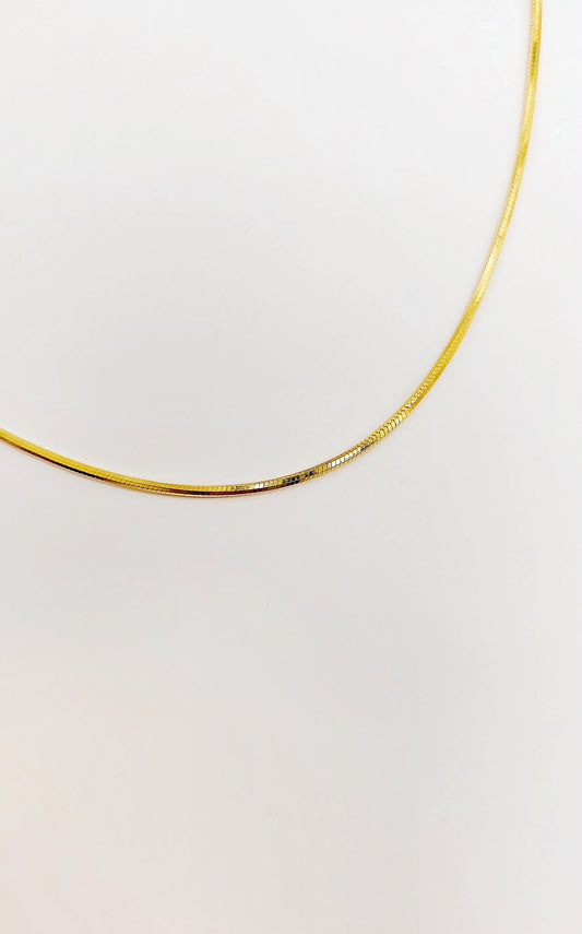 Simple & stylish necklace – 925 silver gold-plated