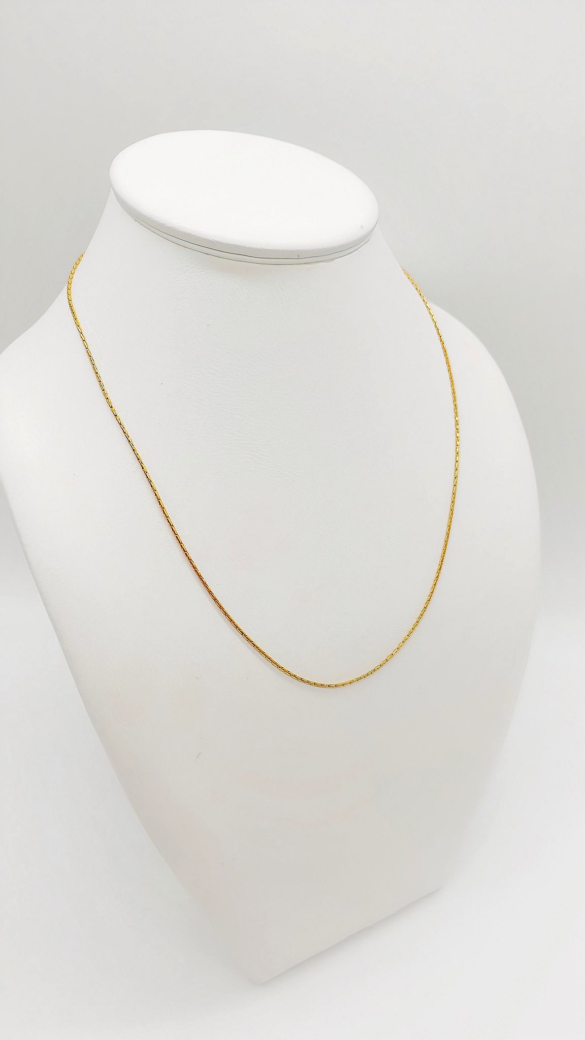 Elegant 925 sterling silver chain, hard gold-plated with 24k gold