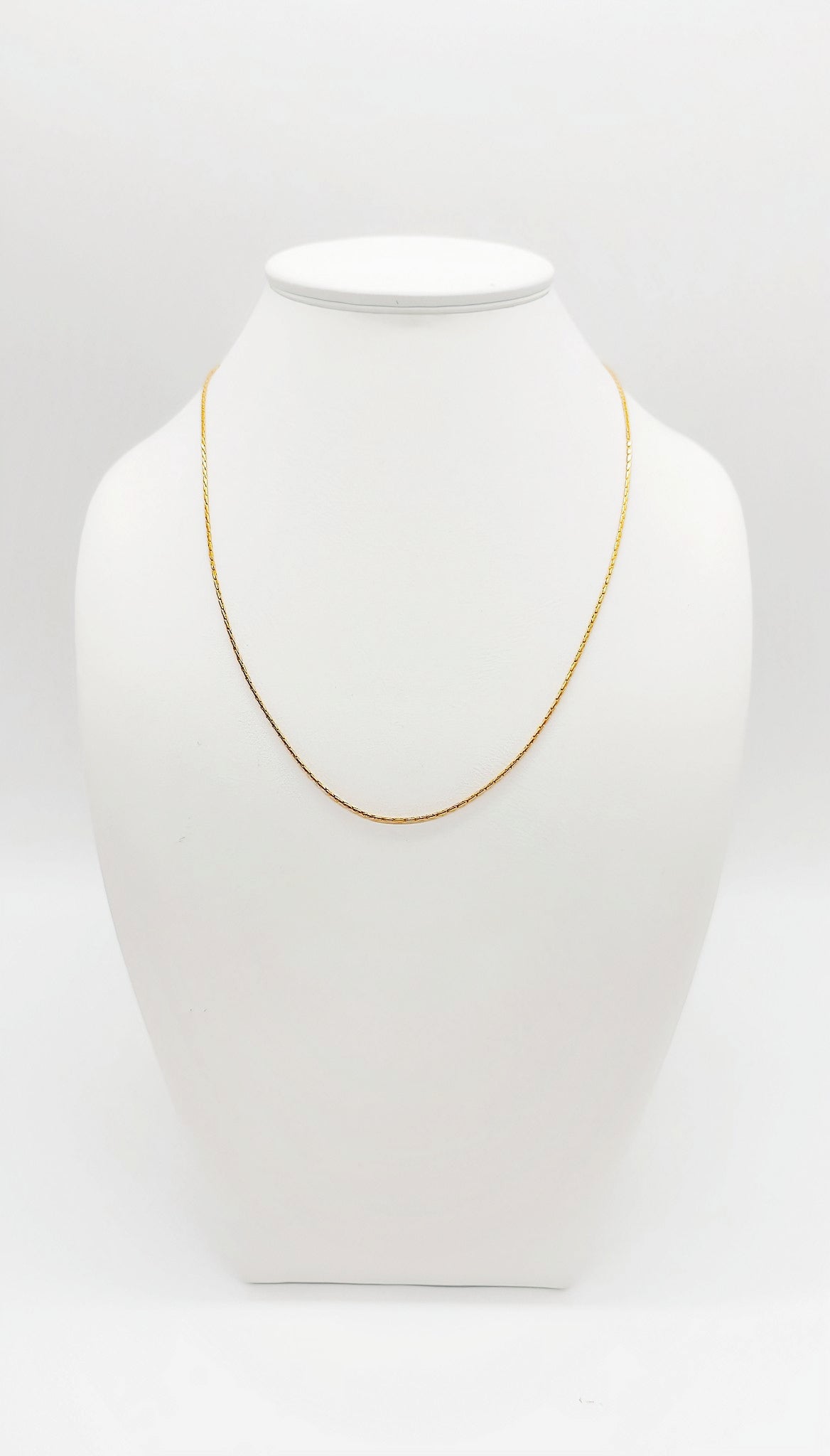 Elegante 925er Sterlingsilberkette, hartvergoldet mit 24k Gold