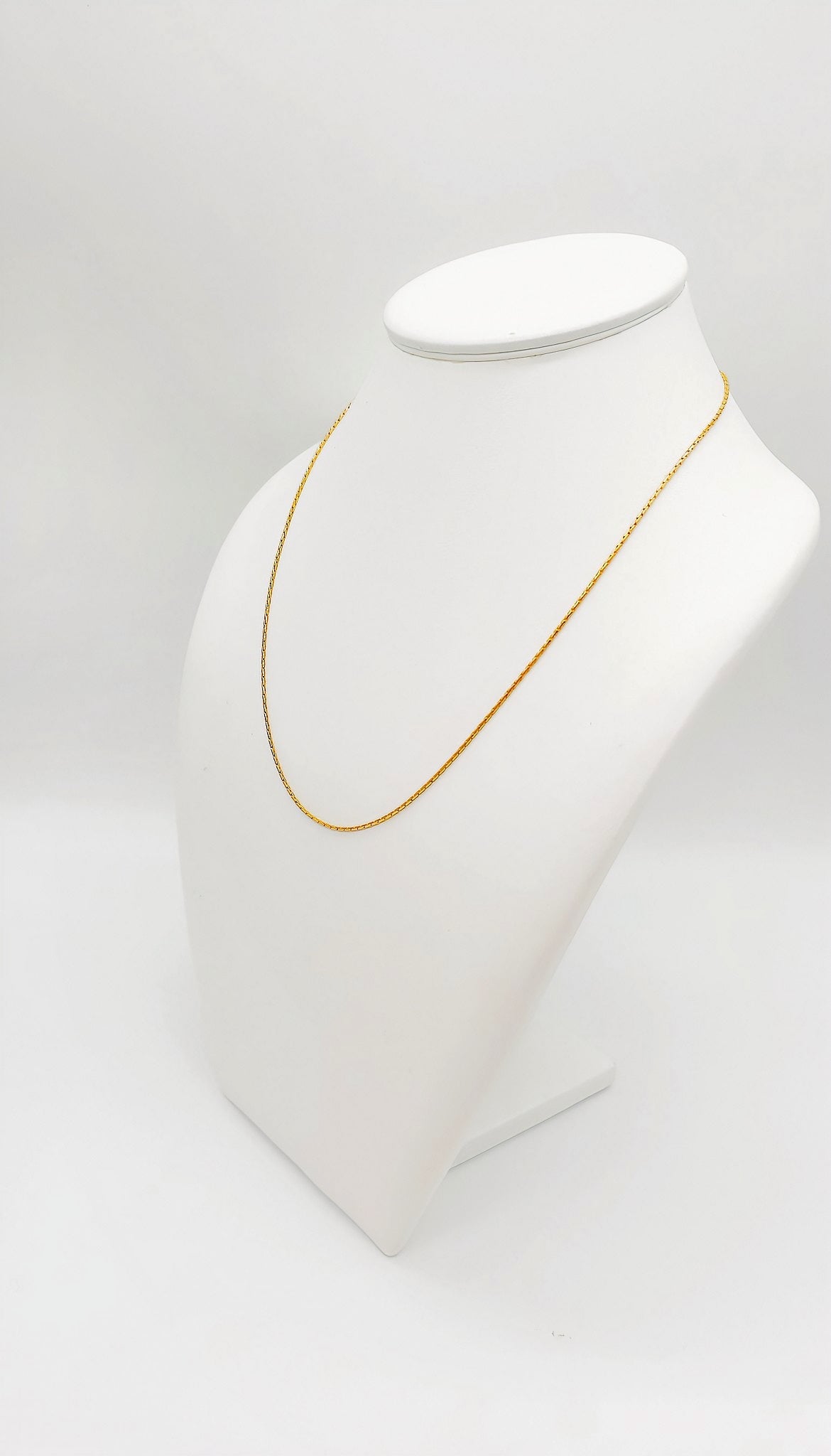 Elegant 925 sterling silver chain, hard gold-plated with 24k gold