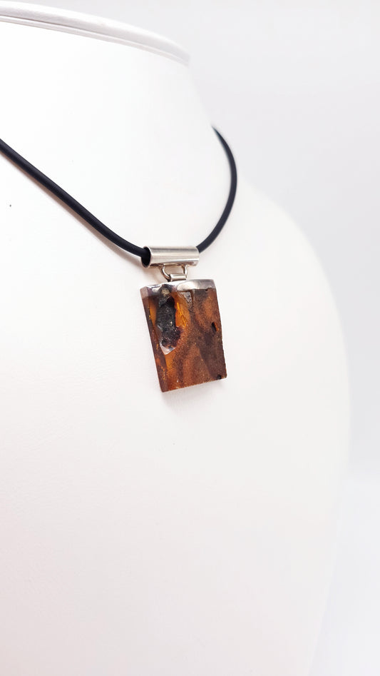 Exclusive amber jewelry pendant unique design