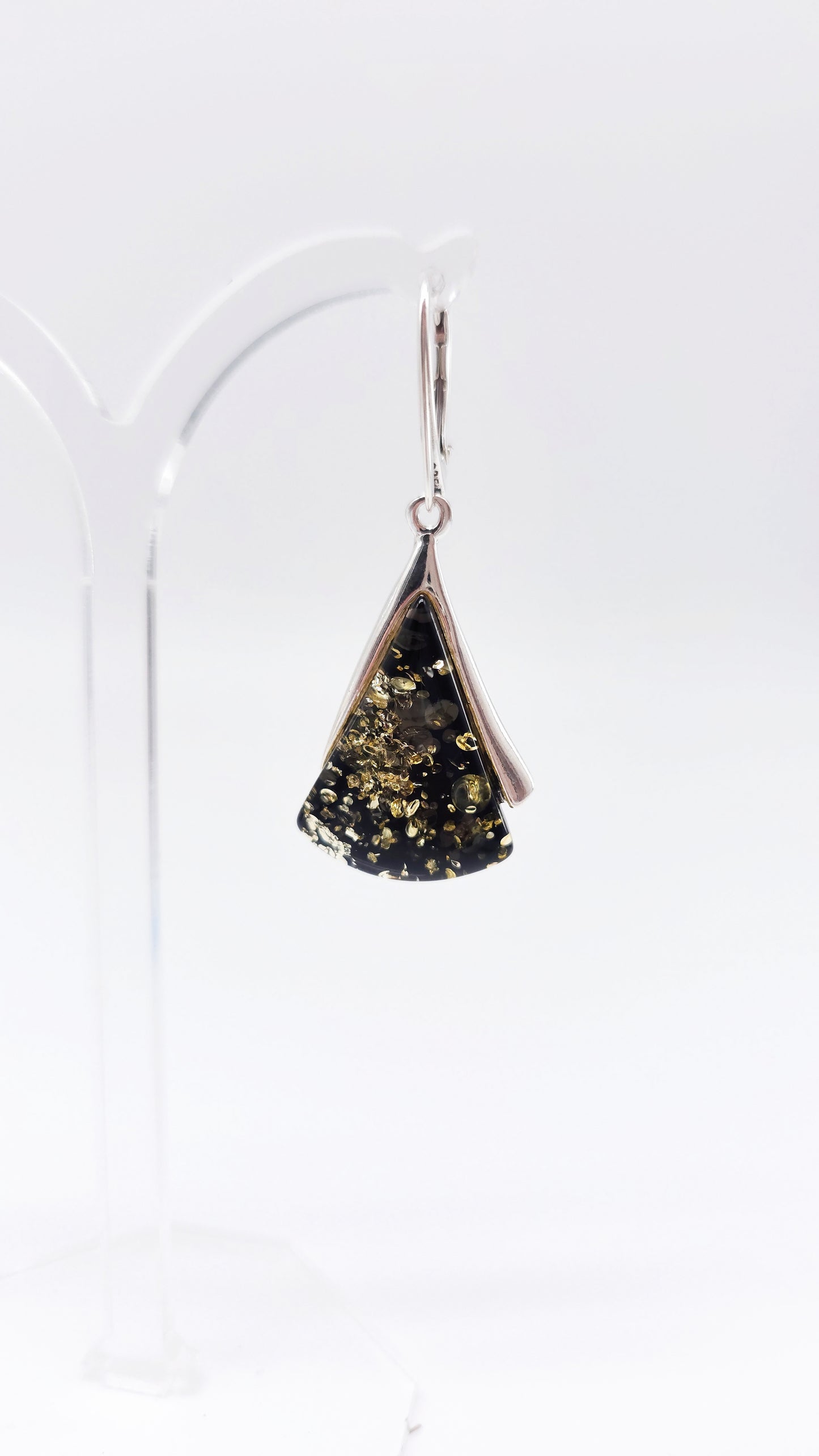 Amber earrings 4.5 cm – elegant look