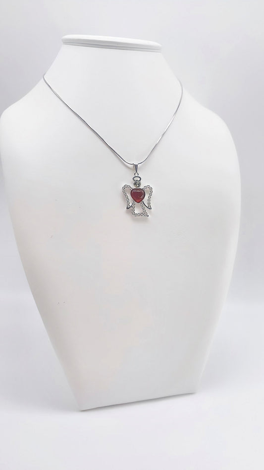 Love and protection: angel pendant made of silver