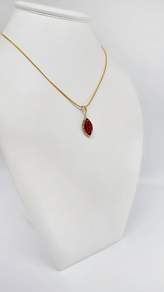 Elegant amber pendant