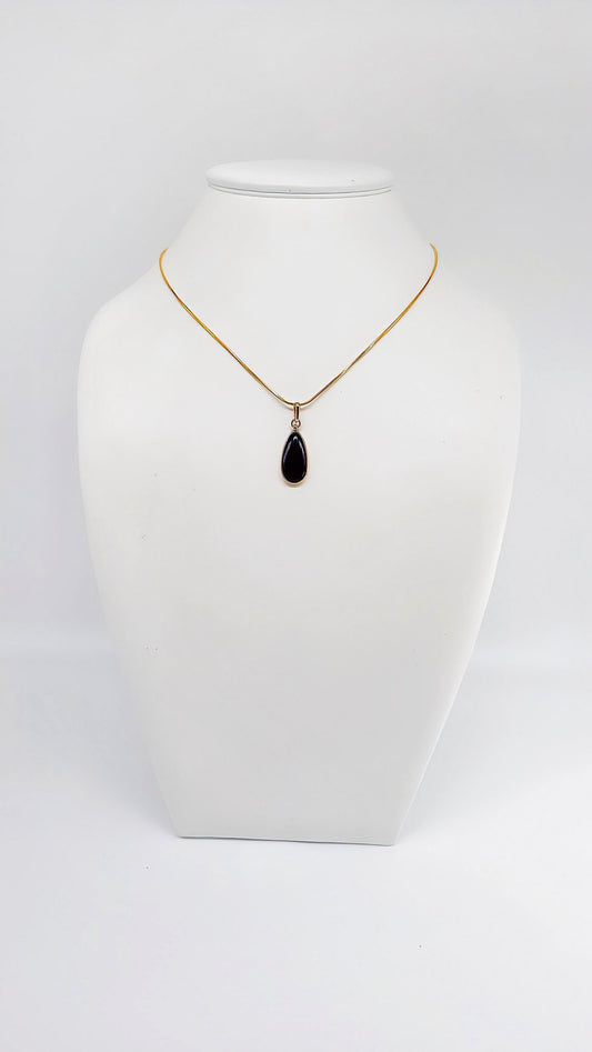 Gold-plated drop pendant