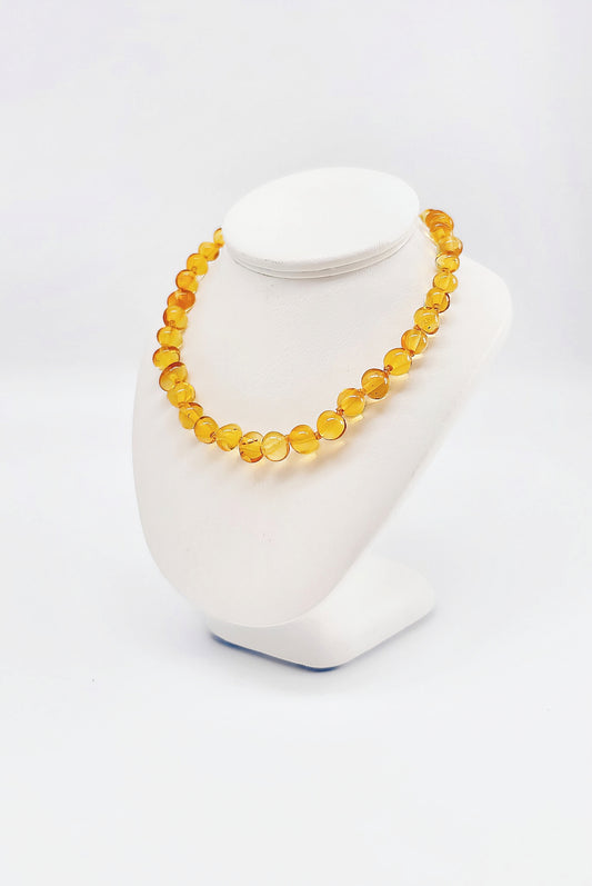 Gentle amber baby necklace - pure nature
