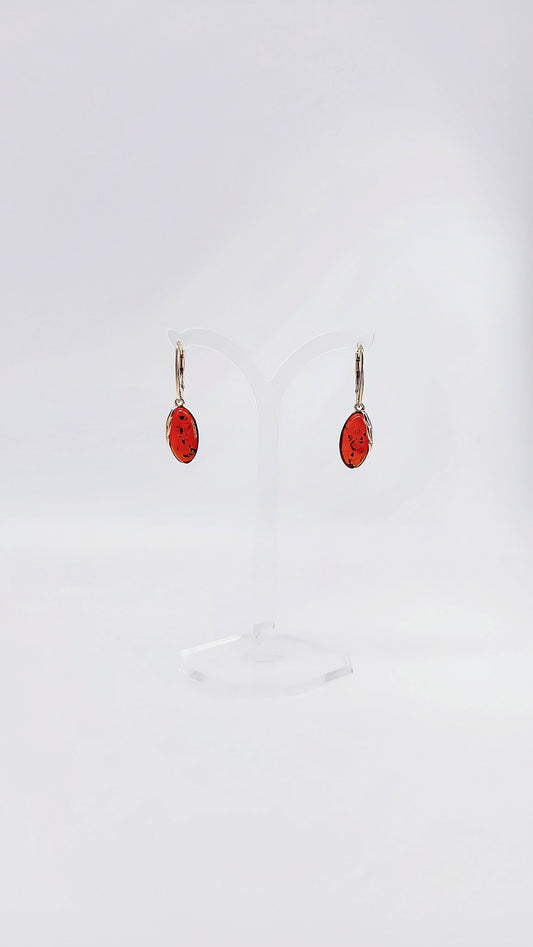 Light and elegant earrings made of gold-plated 925 silver