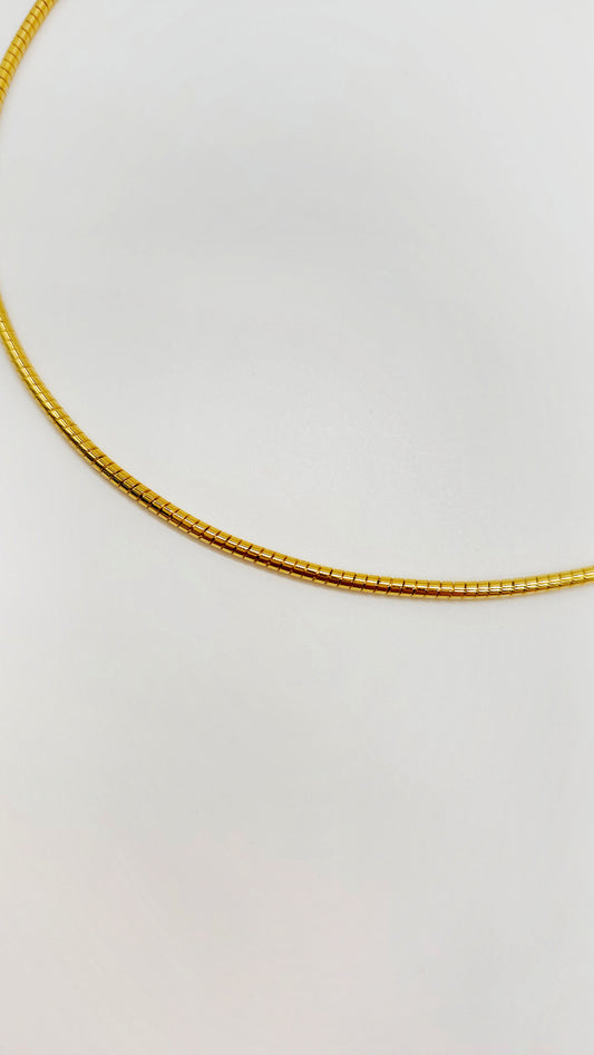 High-quality 925 sterling silver hoop, gold-plated – ideal for amber pendants, thickness 3 mm