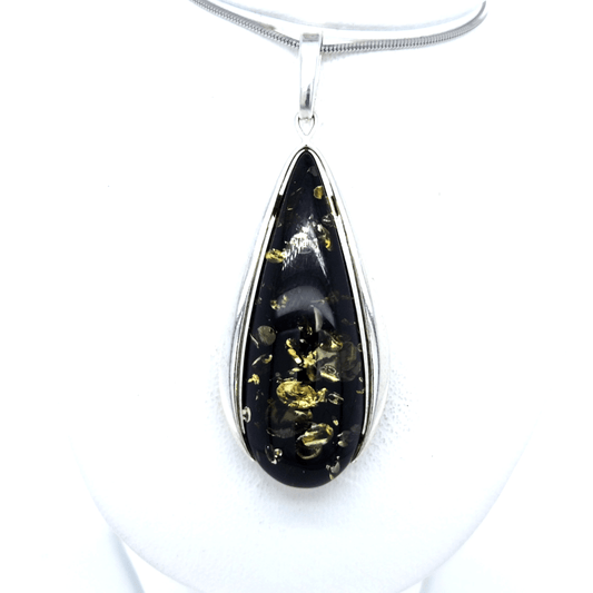 Echte Oostzeegoud Amber Zilveren Hanger Dames