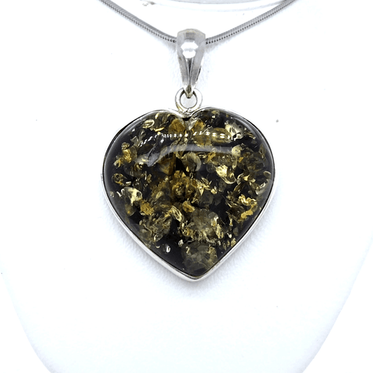 Echte Baltische barnsten hart sieraden voor dames