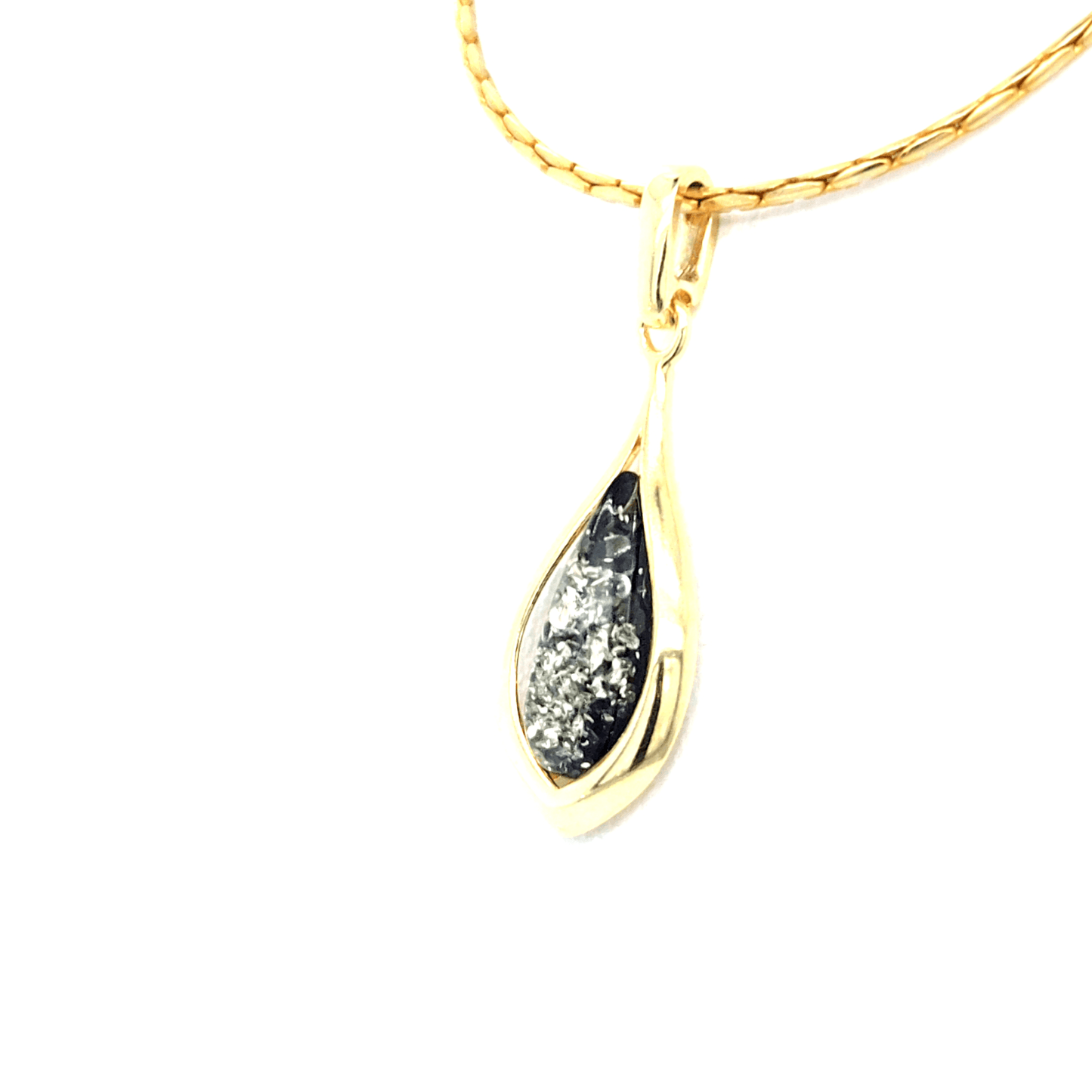 Baltic Amber Pendant 925 Sterling Silver Gold Plated