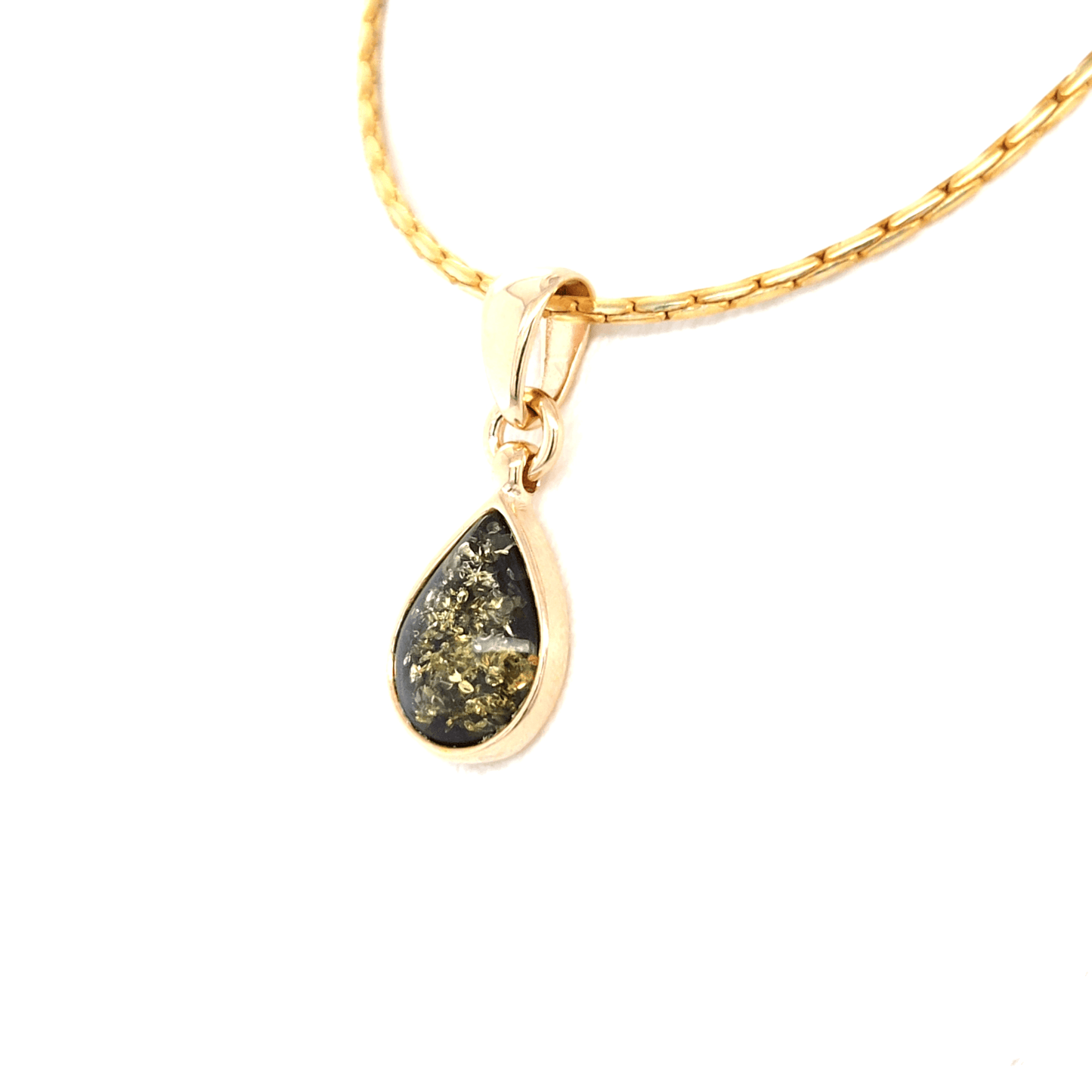 Ostsee Bernstein Anhänger zart Tropfenform Damen