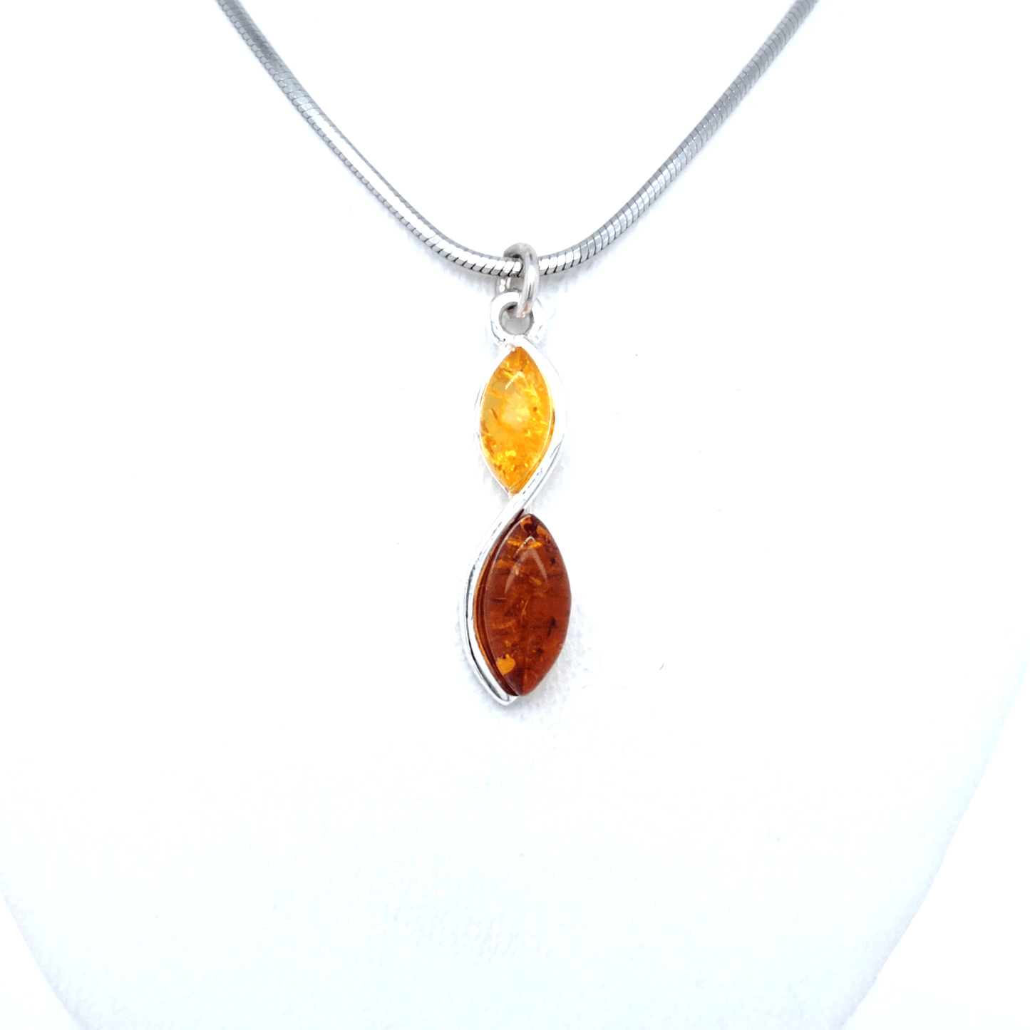Baltic Sea Amber Pendant for Women, Delicate