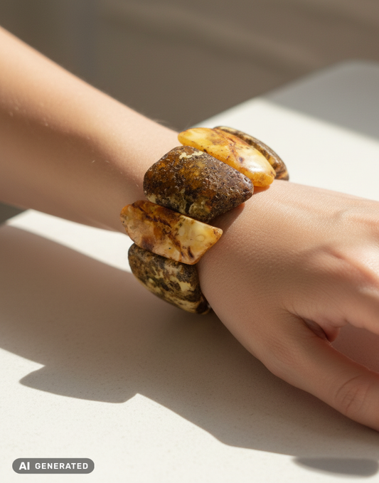 Kunstvoller Bernsteinschmuck Armband