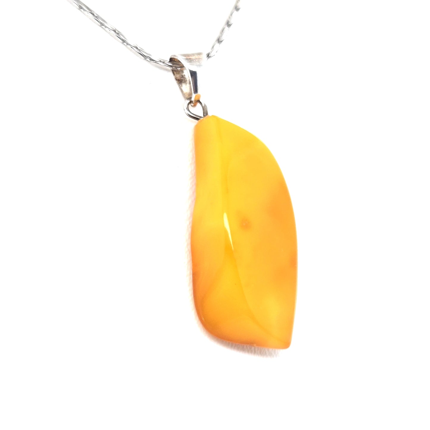 Eleganter Bernstein Anhänger 925er Silber Unisex