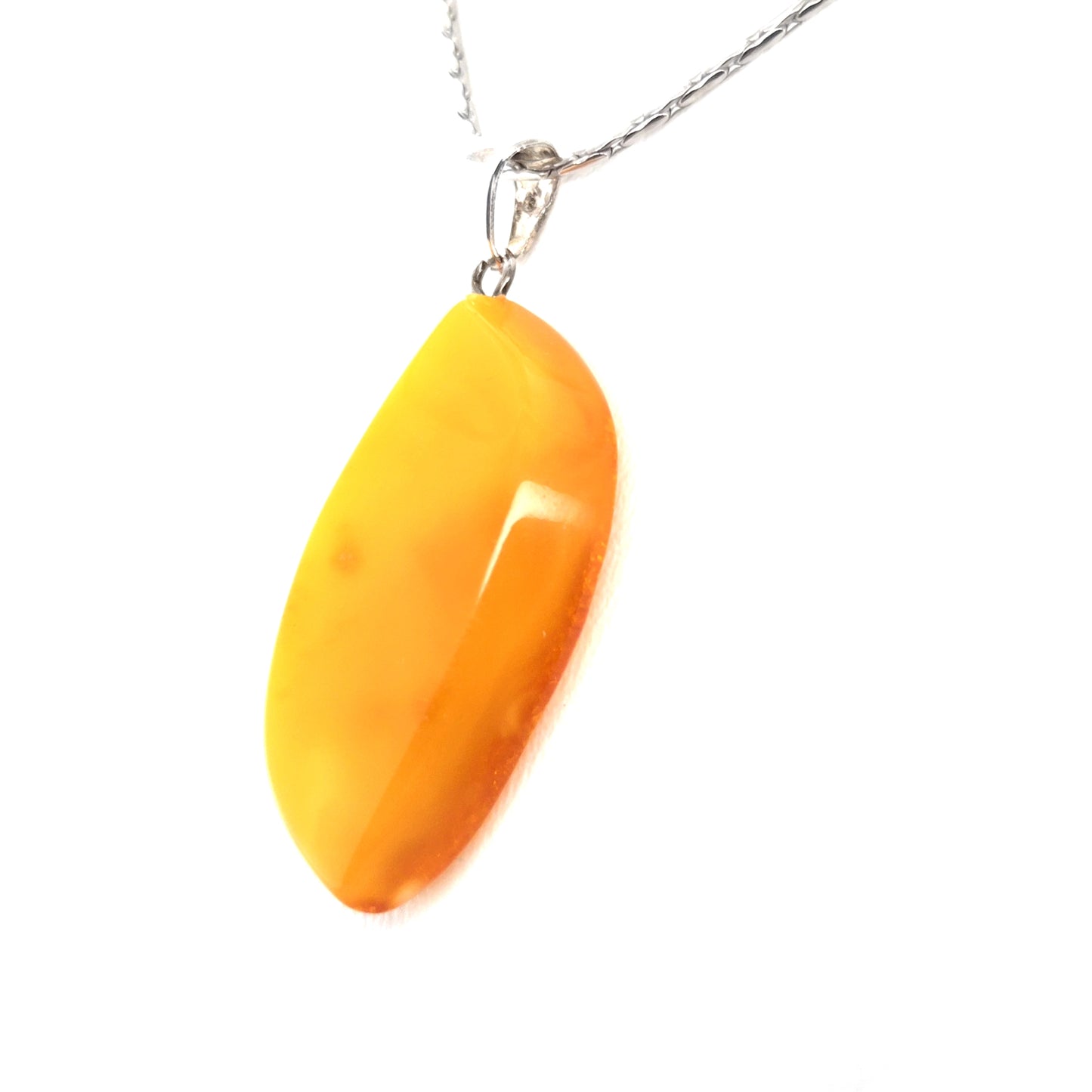 Eleganter Bernstein Anhänger 925er Silber Unisex