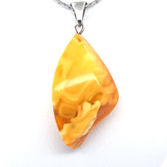 Charaktervoller Bernstein Anhänger 925er Silber Unisex