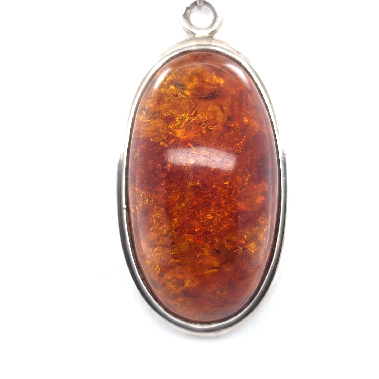 Besonderer Bernstein Anhänger Silber – handverlesenes Unikat