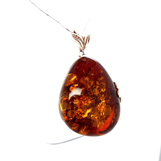Echter Bernstein Anhänger Silber 925 exklusiv