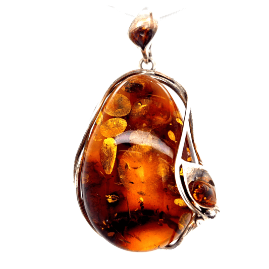 Edel Anhänger Bernstein 925 Sterlingsilber