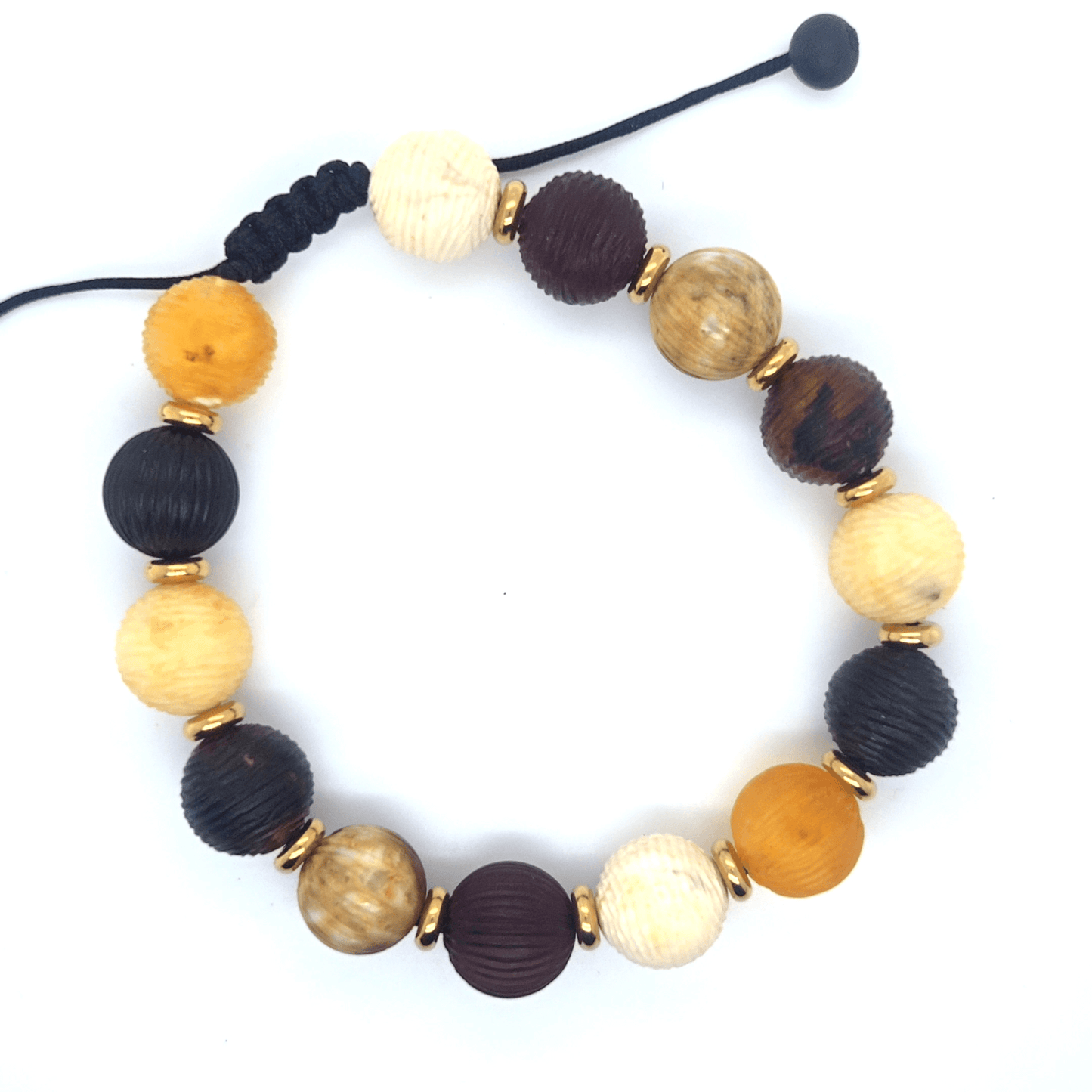 Exklusives Unisex Bernstein-Armband – Handgeflochten & verstellbar (16-20 cm)