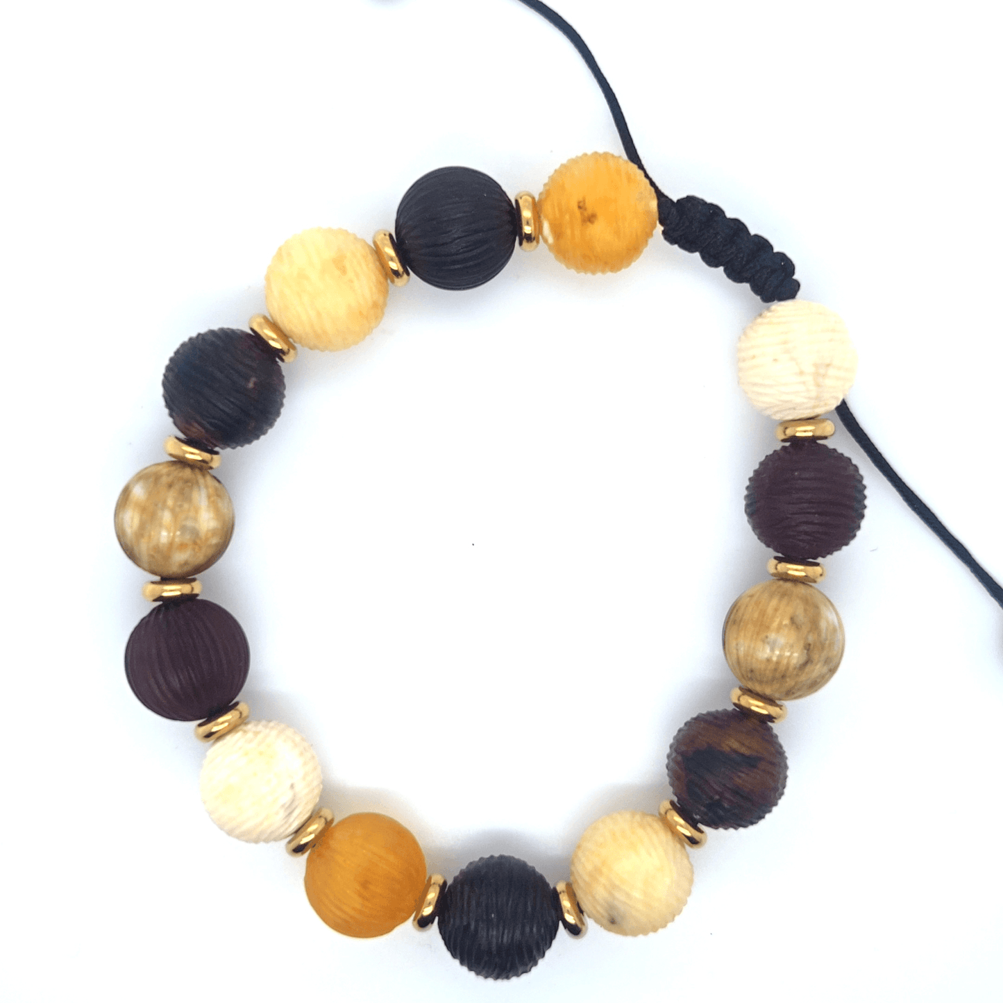 Exklusives Unisex Bernstein-Armband – Handgeflochten & verstellbar (16-20 cm)