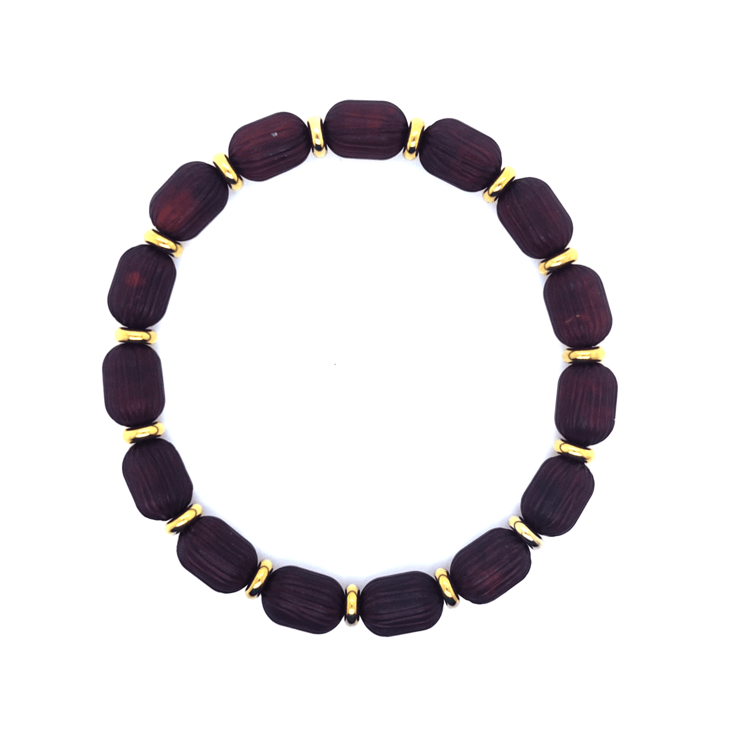 Modernes Bernstein-Armband im Streifen-Look – Komfortabel & elastisch