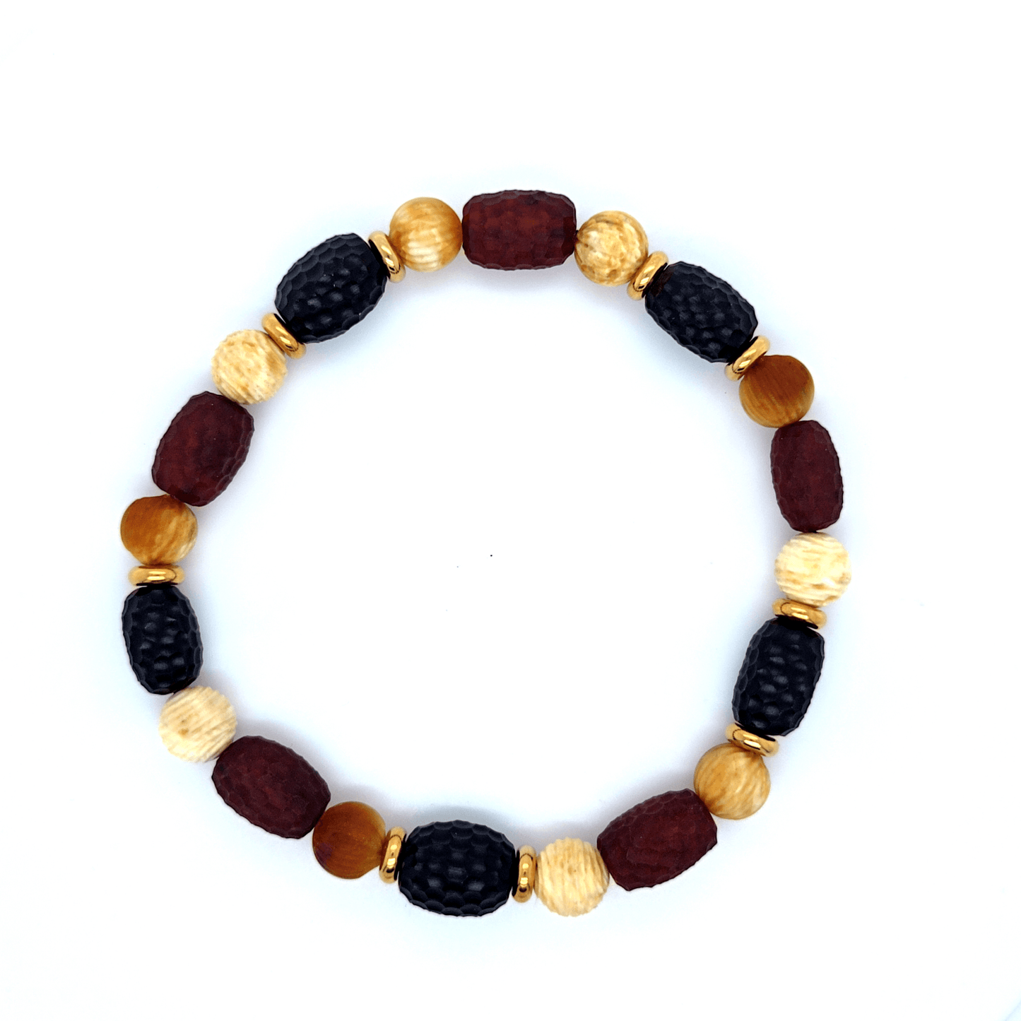 Ostsee Bernstein Armband Unisex mit Vergoldung