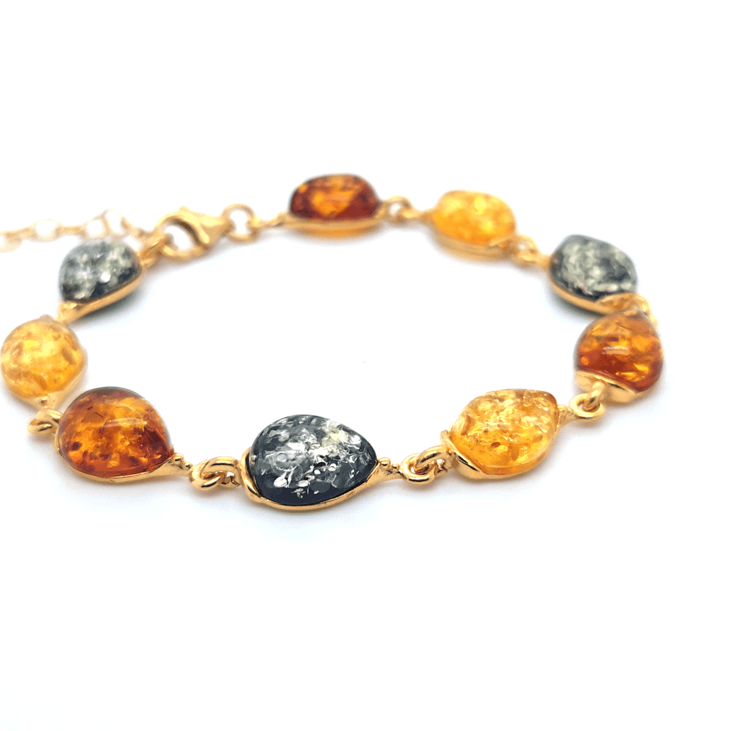Vergulde barnsteen armband – Elegante sieraden van Baltisch barnsteen