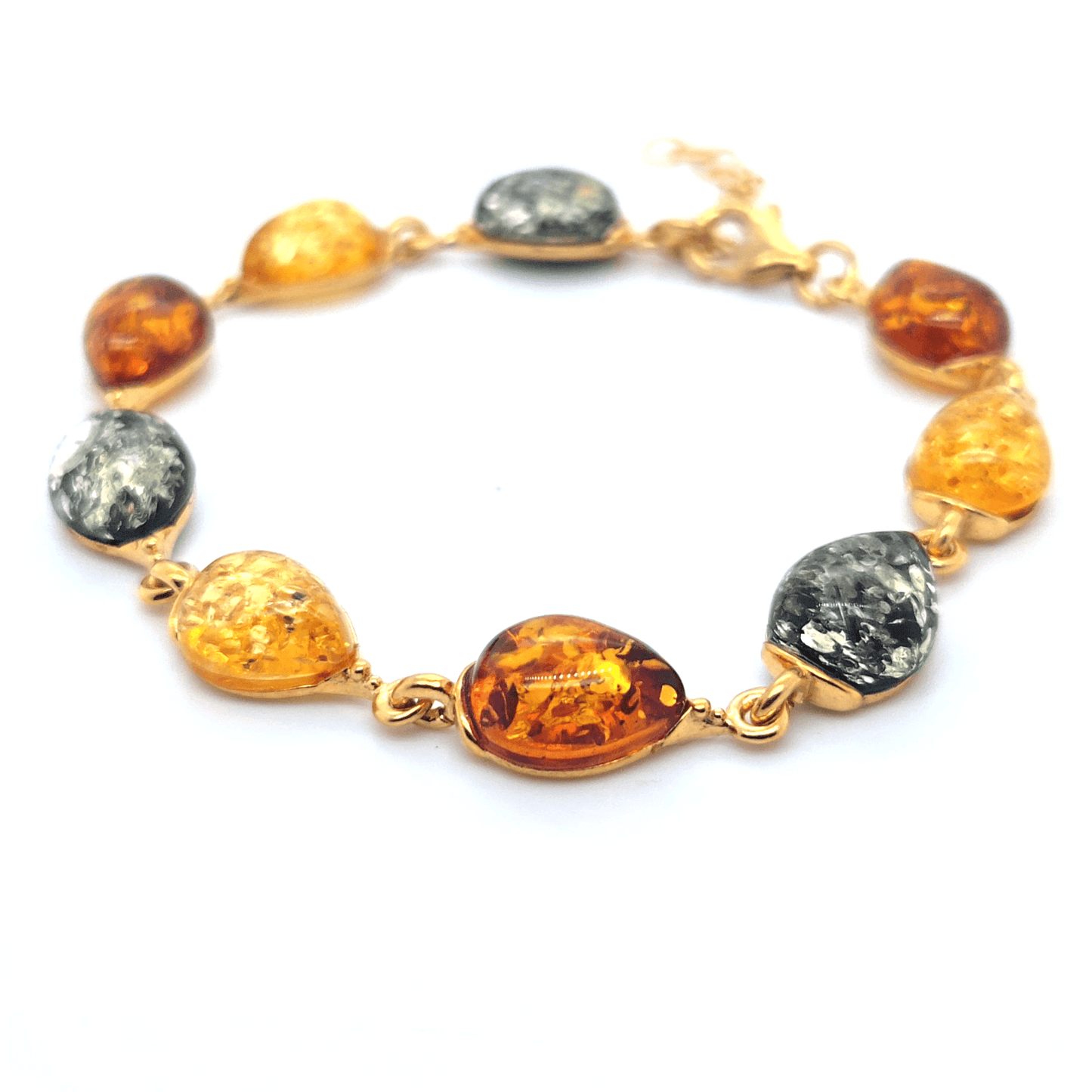 Vergulde barnsteen armband – Elegante sieraden van Baltisch barnsteen
