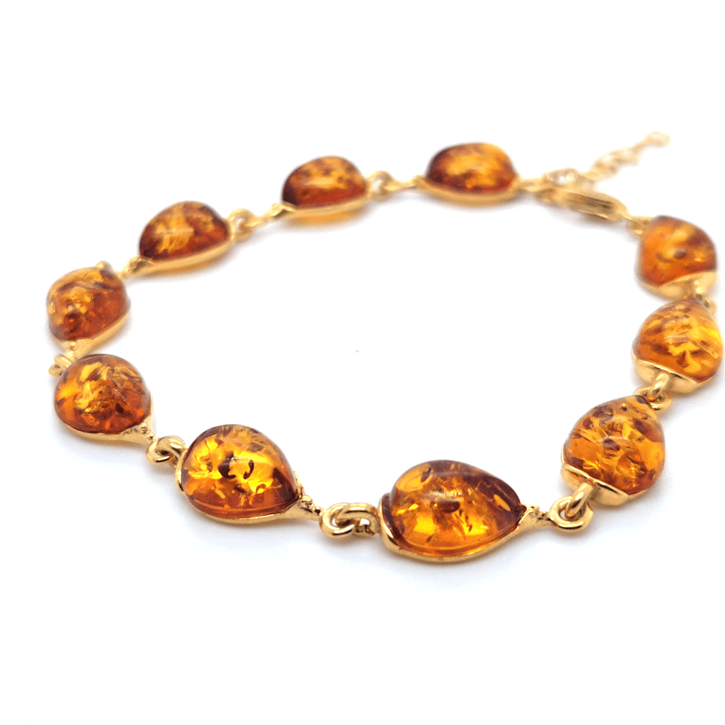 Vergulde barnsteen armband – Elegante sieraden van Baltisch barnsteen