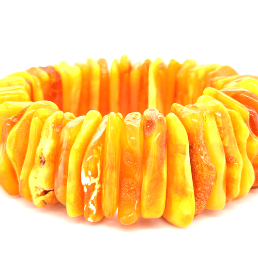 Natürliches Bernstein Armband gelb elegant