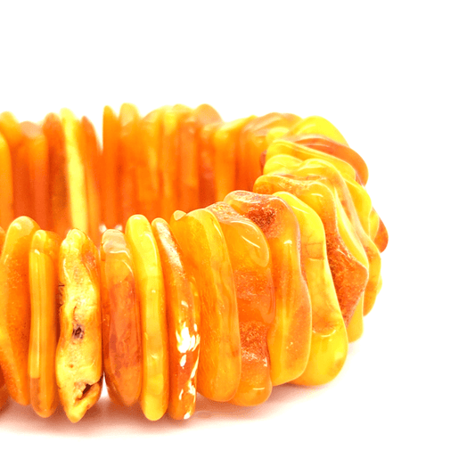 Natürliches Bernstein Armband gelb elegant