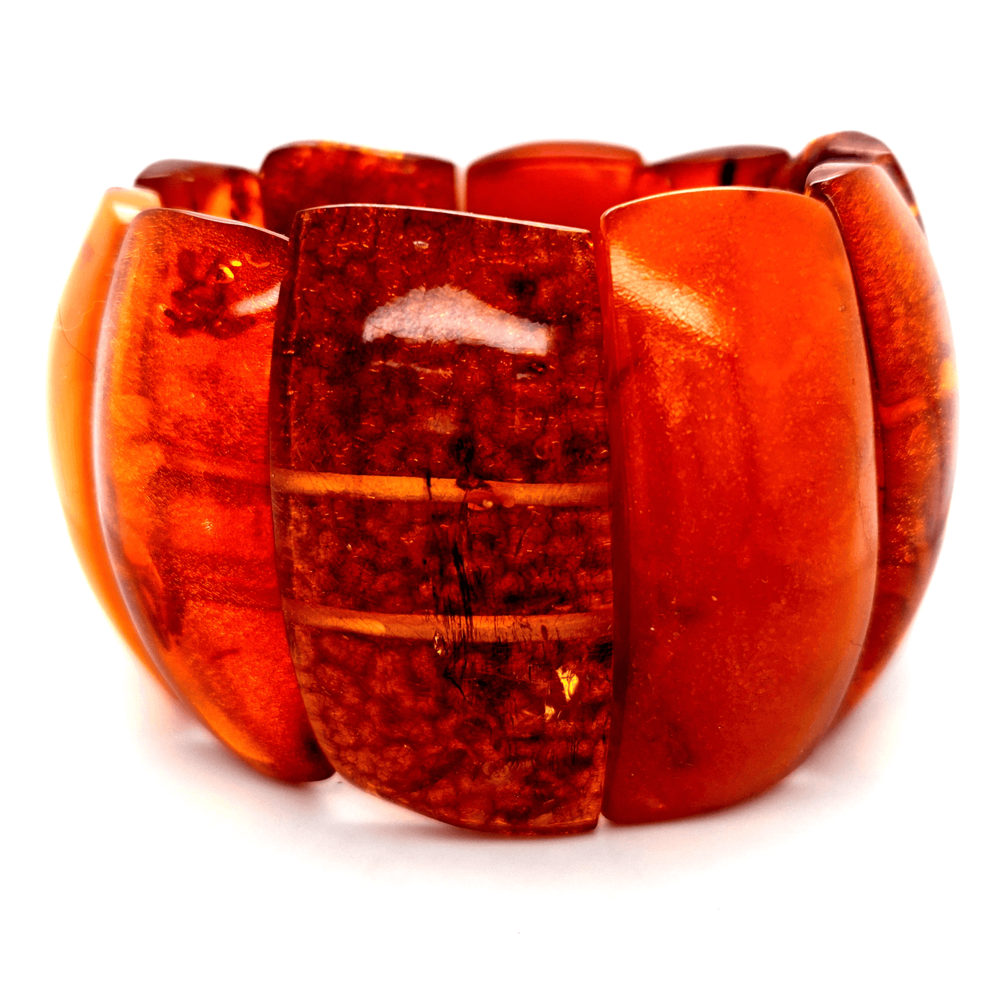 Hochwertiges Bernstein Armband breit Damen