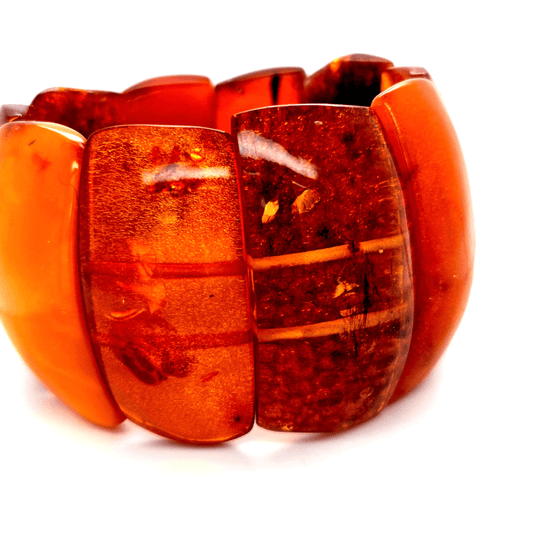 Hochwertiges Bernstein Armband breit Damen