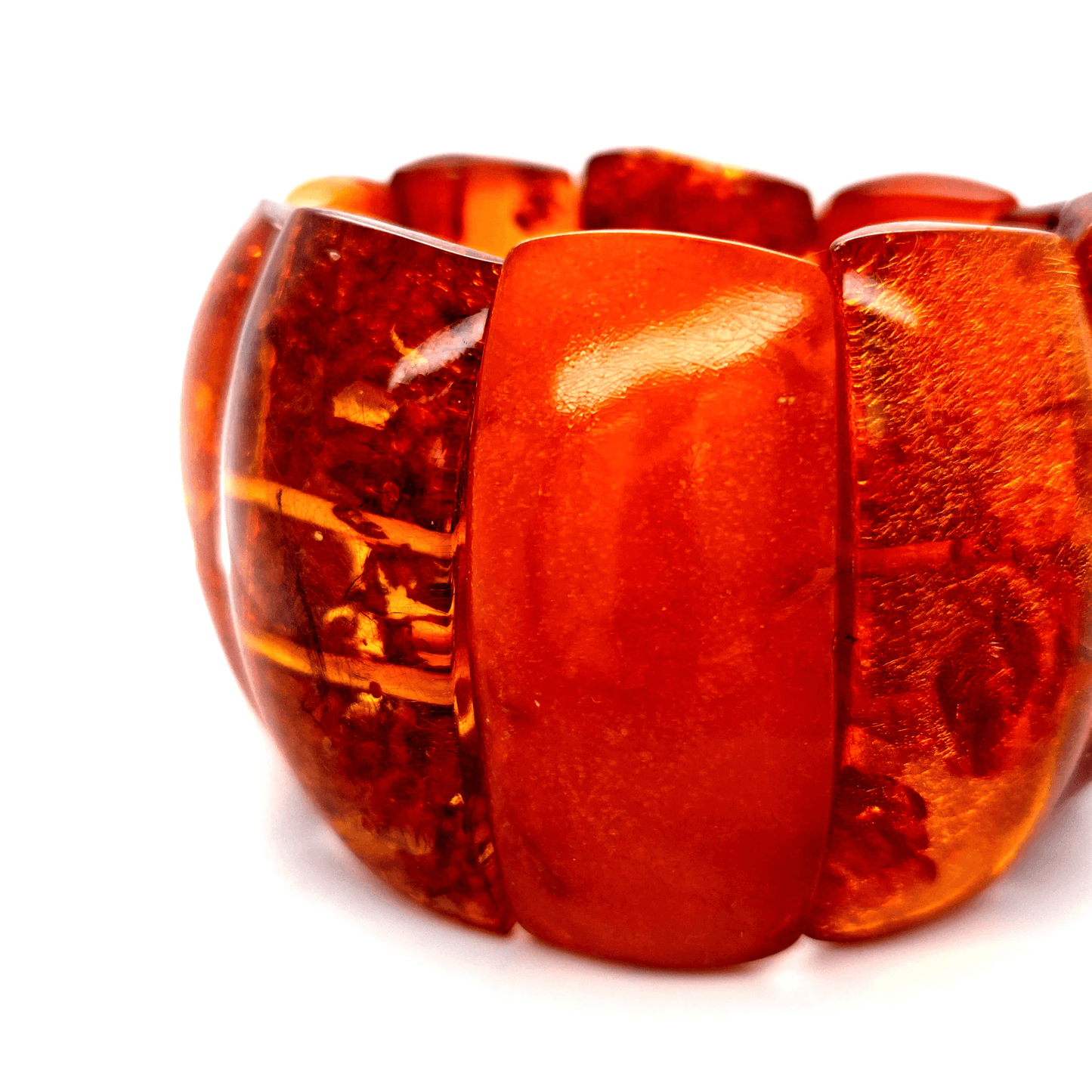 Hochwertiges Bernstein Armband breit Damen