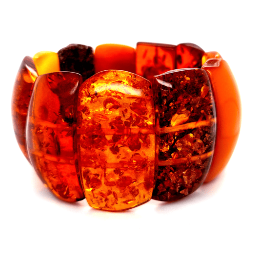 Natürliches Bernstein Armband groß Damen