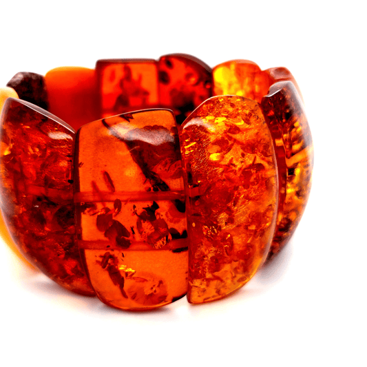 Natürliches Bernstein Armband groß Damen