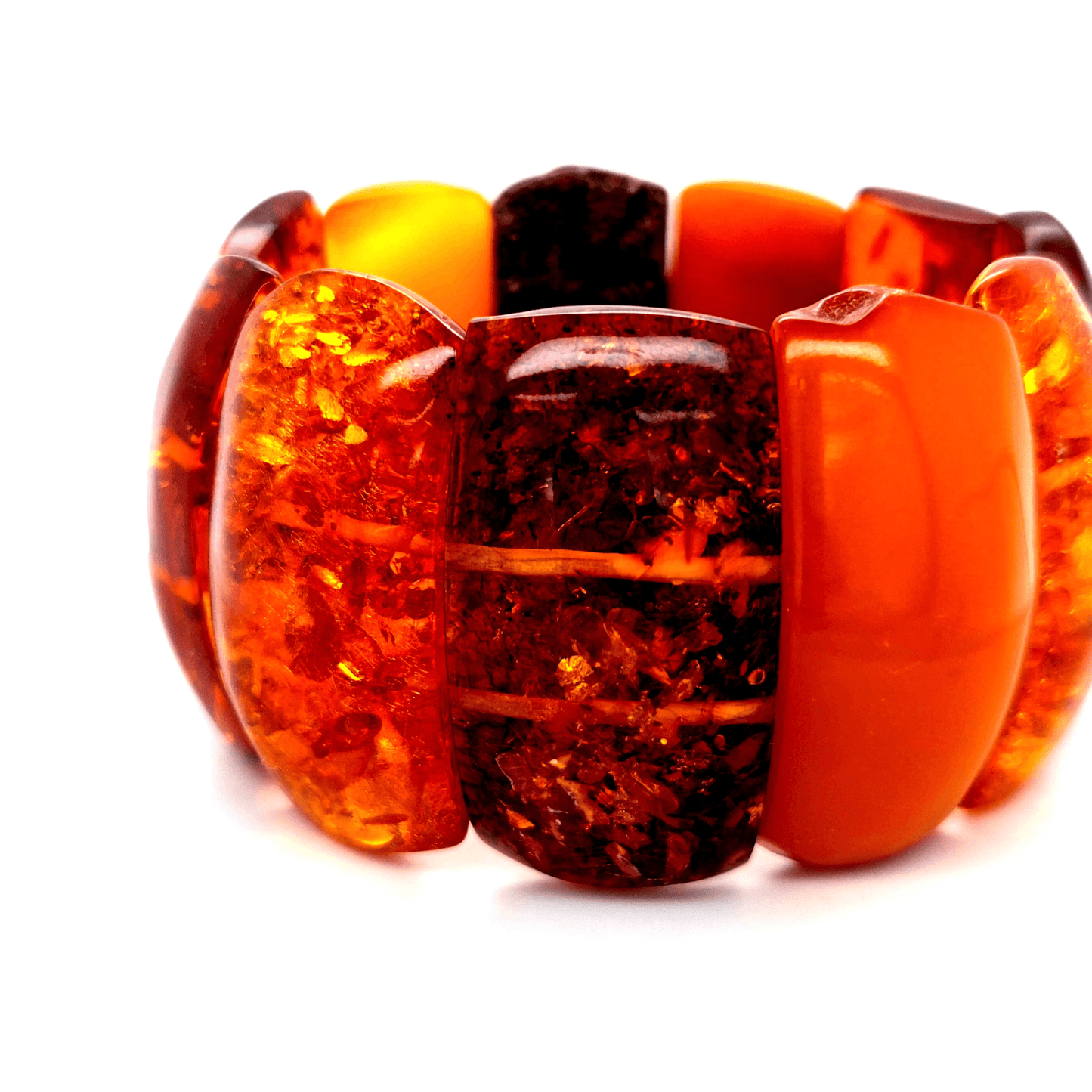 Natürliches Bernstein Armband groß Damen