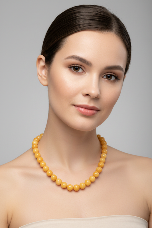 Bernstein-Kette mit Unikat-Charakter – Zeitloses Design