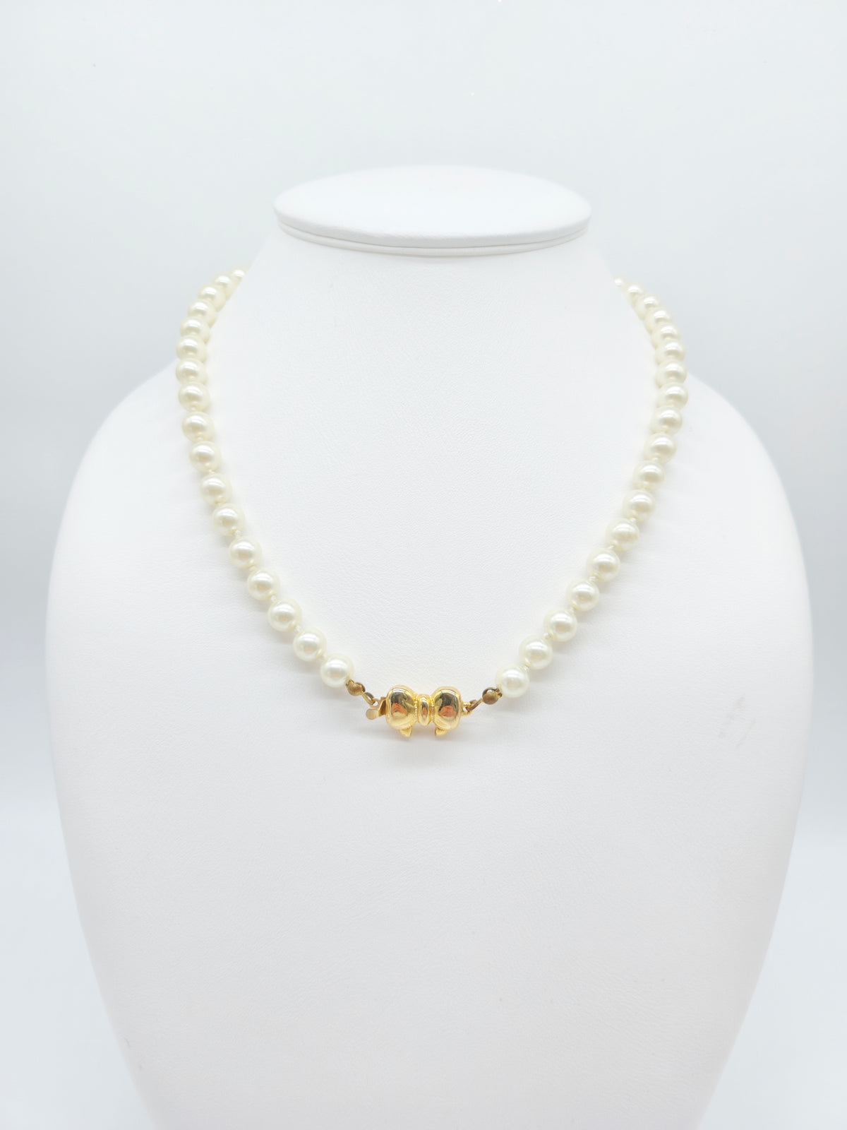 Zuchtperlenkette mit Schleifen-Verschluss – elegantes Perlencollier für Damen