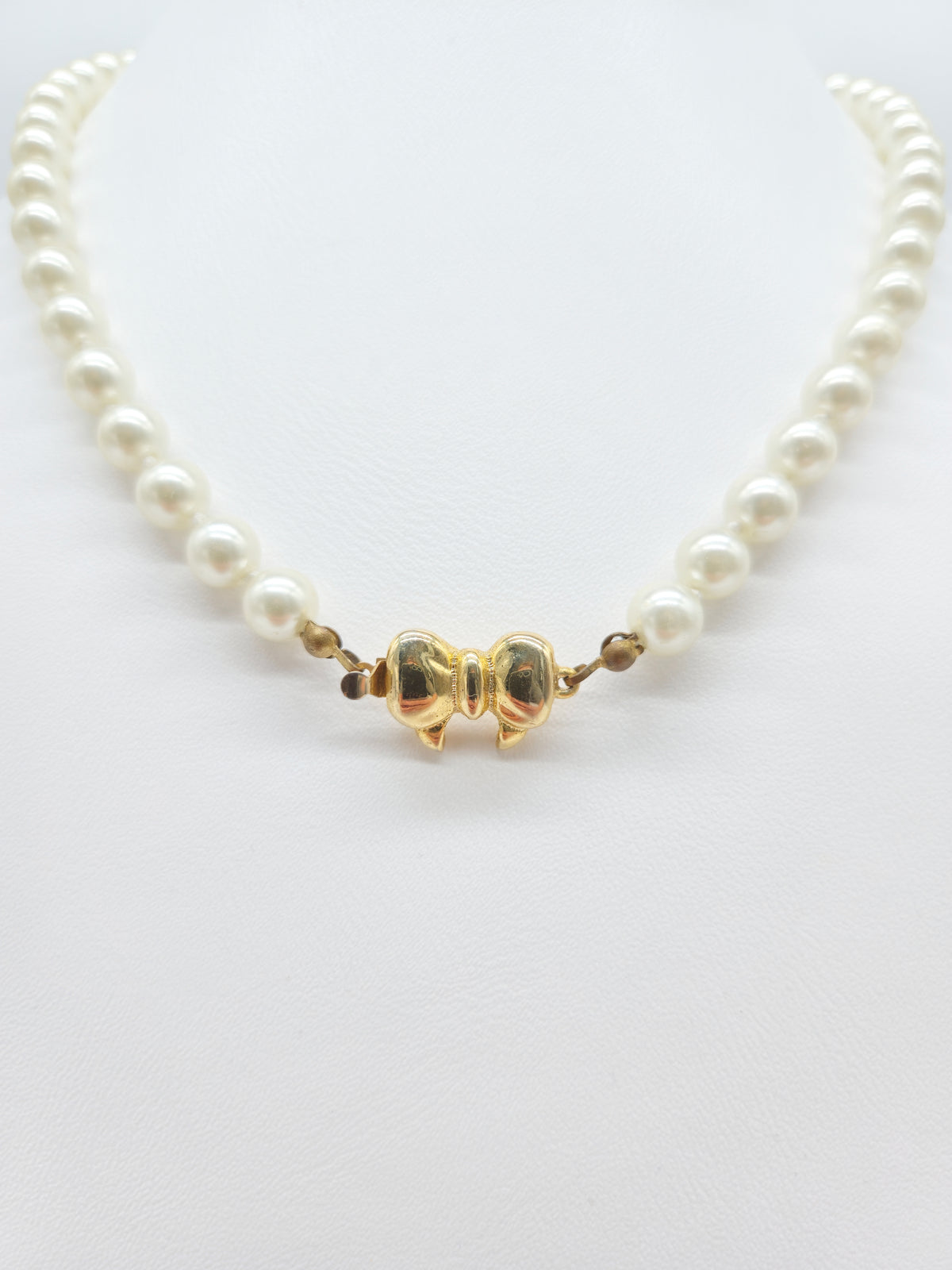 Zuchtperlenkette mit Schleifen-Verschluss – elegantes Perlencollier für Damen