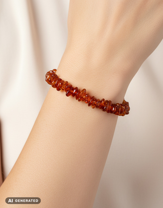 Armband av äkta bärnsten – Mjukt & stilfullt