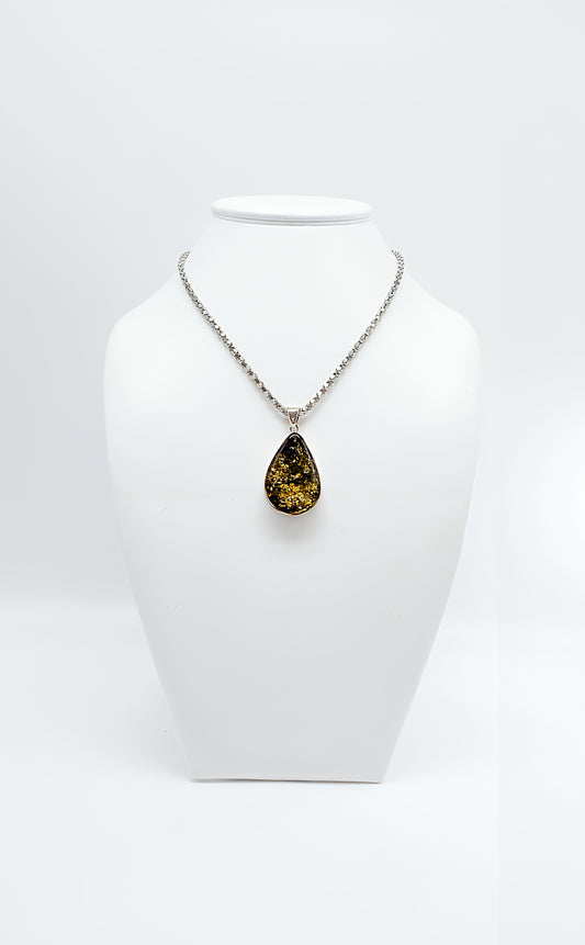 Mystical Amber: Unique Pendant